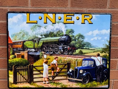 Lot 765 - L.N.E.R. REPRO SIGN 24" X 17"