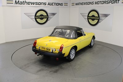 Lot 27 - 1980 MG B