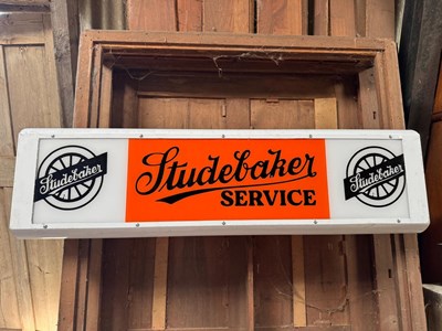 Lot 875 - STUDEBAKER SERVICE ILLUMINATED SIGN 49" X 14"