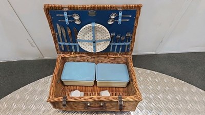Lot 79 - OPTIMA WICKER PICNIC BASKET