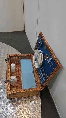 Lot 79 - OPTIMA WICKER PICNIC BASKET