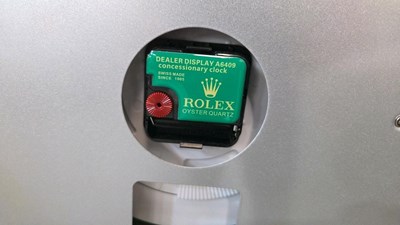 Lot 85 - ROLEX STYLE GMT-II GOLD/BLACK WALL CLOCK
