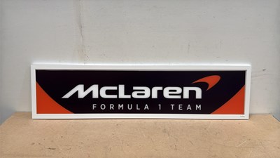 Lot 261 - McLAREN LIGHT UP SIGN 47" X 12"