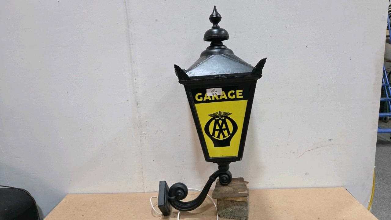 Lot 45 - AA GARAGE STYLE LAMP 34" TALL