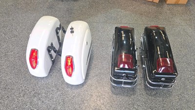Lot 749 - 2 PAIRS OF MOTORCYCLE PANNIERS