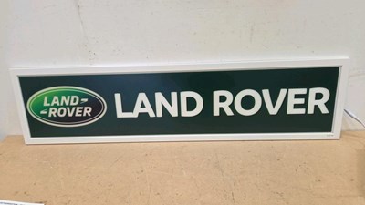 Lot 275 - LAND ROVER ILLUMINATED SIGN 47" X 12"