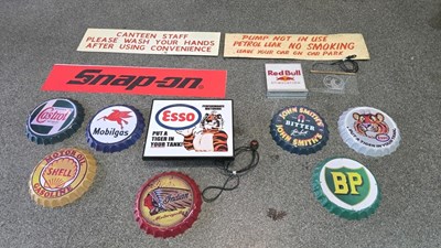 Lot 585 - LARGE SELECTION OF REPRO WALL FILLER SIGNS