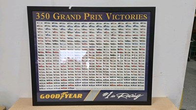 Lot 895 - FRAMED 350 GRAND PRIX VICTORIES 43" X 35"