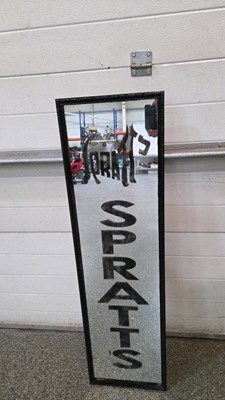 Lot 783 - SPRATT'S MIRROR 47" X 13"