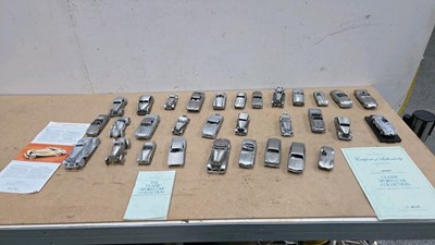Lot 571 - COLLECTION OF DANBURY MINT PEWTER MODELS WITH CERTIFICATE