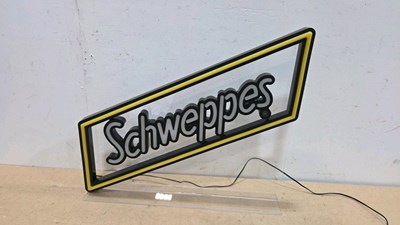 Lot 211 - SCHWEPPES LED SIGN 20" X 17"