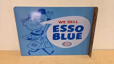 Lot 153 - WE SELL ESSO BLUE REPRO , DOUBLE SIDED SIGN 23" X 16"