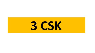 Lot 633 - REGISTRATION ON RETENTION - 3 CSK