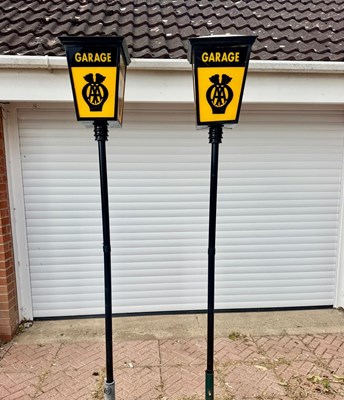 Lot 33 - PAIR OF AA STYLE STREET LAMPS