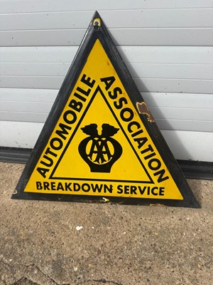 Lot 47 - AA BREAKDOWN PAINTED REPRO SIGN 15" X 13"