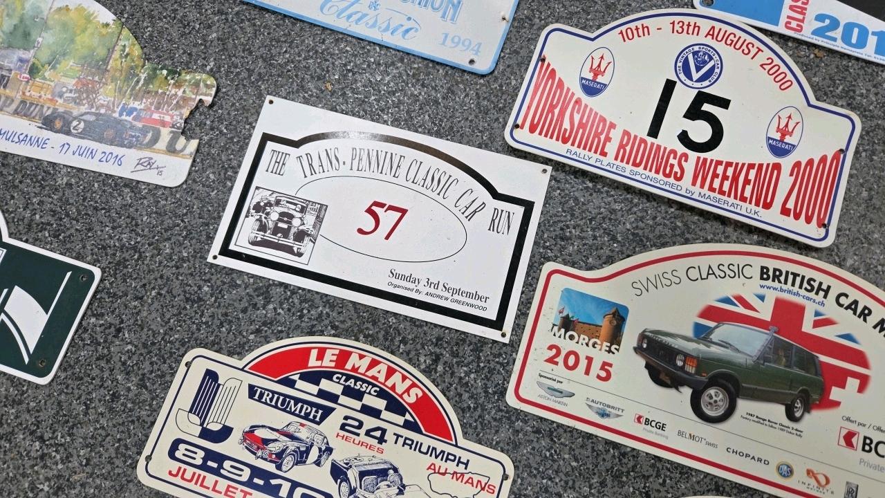 Lot 695 - SELECTION OF RALLY PLATES