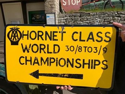 Lot 256 - AA HORNET SIGN