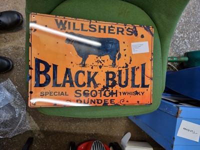 Lot 311 - BLACK BULL SIGN