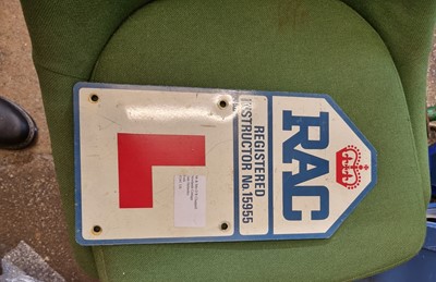 Lot 346 - RAC 'L' PLATE