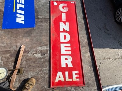 Lot 175 - GINDER ALE SIGN