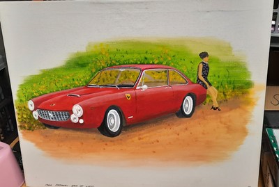 Lot 173 - 1964 FERRARI 250GT ACRYLIC PRINT