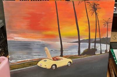 Lot 23 - CALIFORNIA SUNSET CANVAS