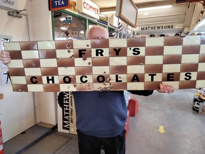 Lot 47 - FRYS ENAMEL SIGN