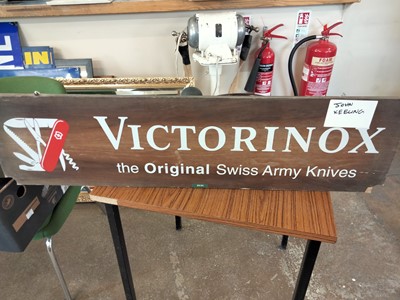 Lot 563 - VICTORINOX SWISS ARMY KNIVES SIGN