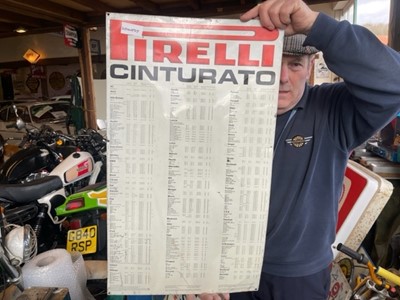Lot 598 - PIRELLI CINTURATO SIGN