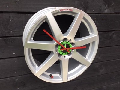 Lot 186 - MERCEDES AMG ALLOY WHEEL CLOCK