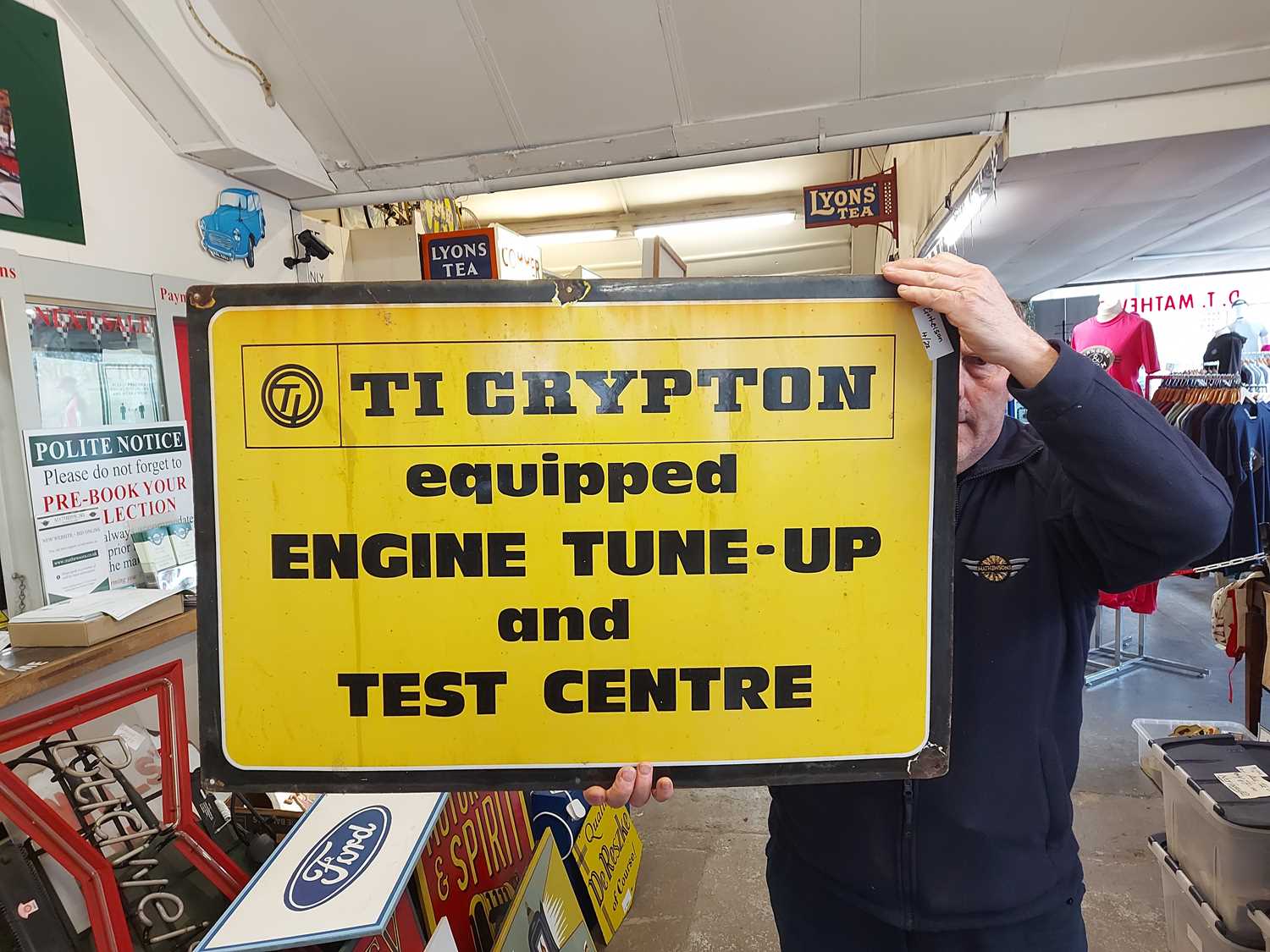 Lot 28 - ENAMEL CRYPTON TUNE SIGN