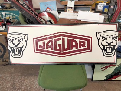 Lot 56 - JAGUAR WOOD SIGN