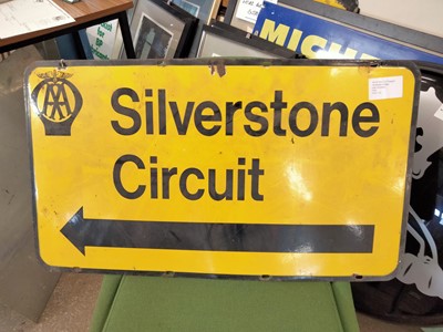 Lot 111 - AA SILVERSTONE CIRCUIT SIGN