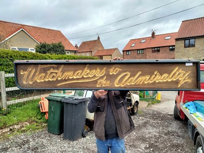 Lot 239 - WATCHMAKERS TO THE ADMIRALTY SIGN