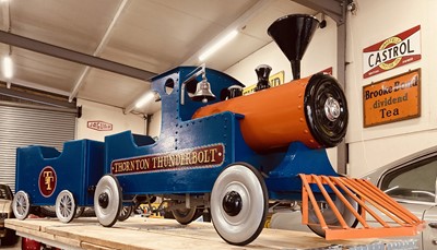Lot 86 - "THORNTON THUNDERBOLT" PEDAL LOCOMOTIVE AND TENDER