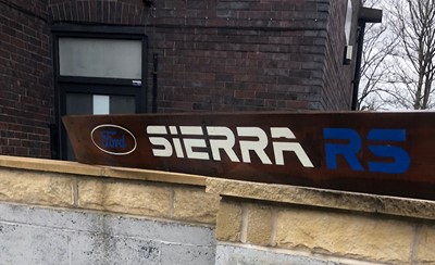 Lot 359 - FORD SIERRA RS HANDPAINTED SIGN 6FT