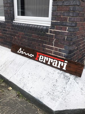 Lot 353 - FERRARI DINO HANDPAINTED SIGN 6FT