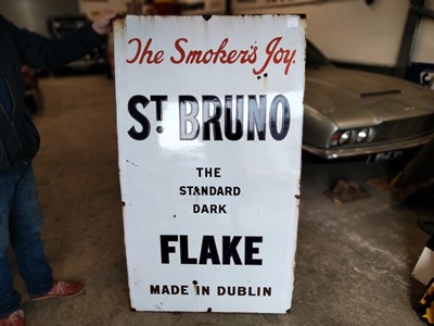 Lot 396 - LARGE ENAMEL ST. BRUNOS SIGN