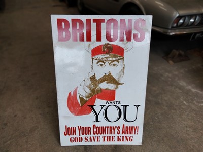 Lot 489 - "BRITON WANTS YOU" SIGN