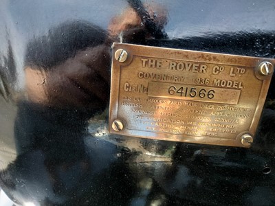 Lot 513 - 1936 ROVER 12 SPORTSMAN
