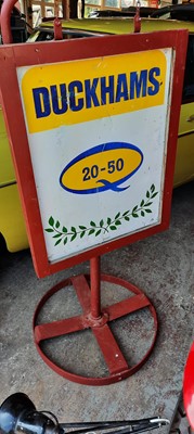 Lot 251 - FREE STANDING DUCKHAMS SIGN