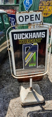 Lot 254 - FREESTANDING DOUBLE SIDED DUCKHAMS HYPERGRADE SIGN