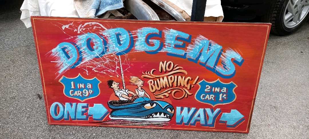 Lot 296 - DODGEMS "NO BUMPING" SIGN