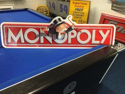 Lot 311 - ORIGINAL DEALER MONOPOLY LIGHTBOX