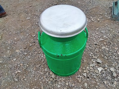Lot 338 - GREEN MILK CHURN