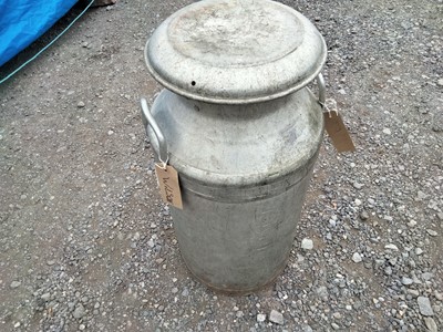 Lot 339 - ALUMINIUM MILK CHURN