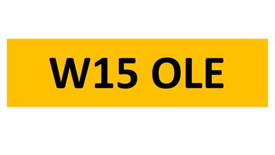 Lot 483 - REGISTRATION ON RETENTION - W15 OLE