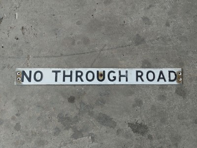 Lot 588 - NO THROUGH ROAD SIGN