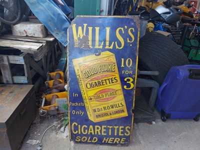 Lot 590 - WILL'S CIGARETTE SIGN
