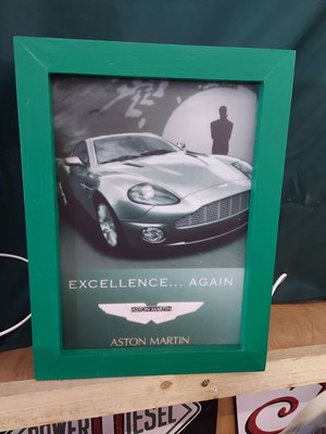 Lot 596 - ASTON MARTIN REPRO LIGHTBOX